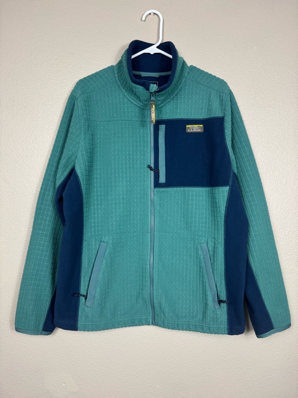 L.L. Bean‎ Mountain Classic Windproof waffle Fleece polartec Jacket G